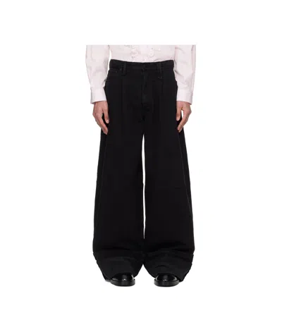 Simone Rocha Wide-leg Jeans In Black