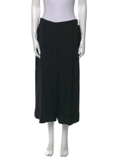 Pre-owned Simone Rocha Wide Leg Pants In Black