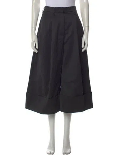 Pre-owned Simone Rocha Wide Leg Pants In Black