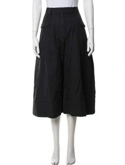 Pre-owned Simone Rocha Wide Leg Pants In Black