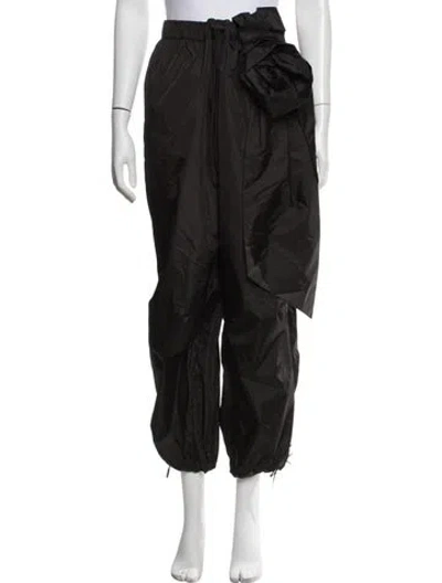 Pre-owned Simone Rocha Wide Leg Pants In Black