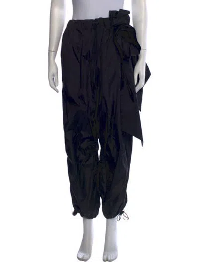 Pre-owned Simone Rocha Wide Leg Pants In Black
