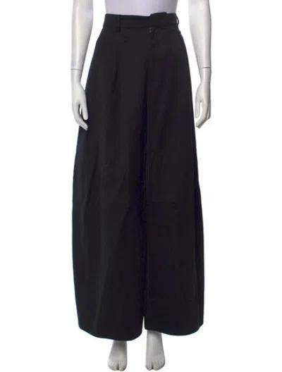 Pre-owned Simone Rocha Wide Leg Pants In Black