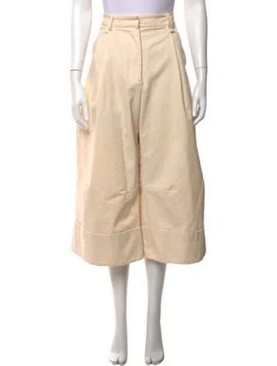 Pre-owned Simone Rocha Wide Leg Pants In Neutrals