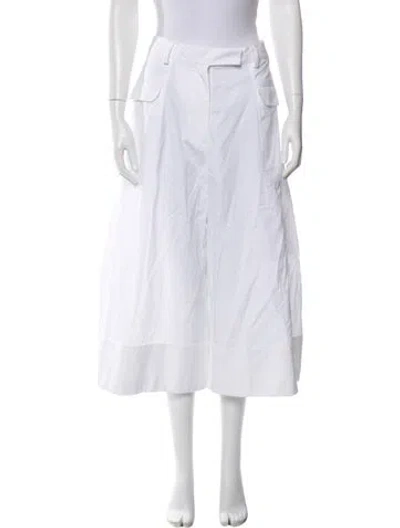 Pre-owned Simone Rocha Wide Leg Pants In White