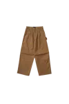 Simone Rocha Wide Leg Puddle Drill Pants W/ Emb Khaki