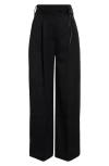 Simone Rocha Wide-leg Puddle Trousers In Black