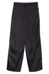 Simone Rocha Wide Leg Puddle Track Pants In Black