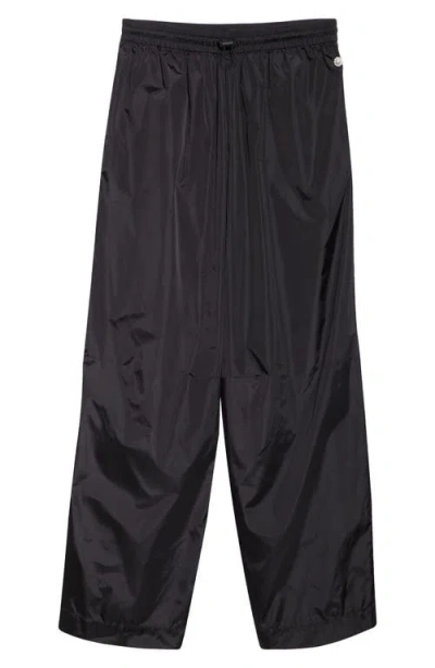 Simone Rocha Wide Leg Puddle Track Pants In Black