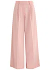 Simone Rocha Wide-leg Twill Trousers In Pink