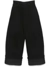 Simone Rocha Wide Puddle Jeans In Black