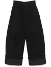 Simone Rocha Wide Puddle Jeans In Black