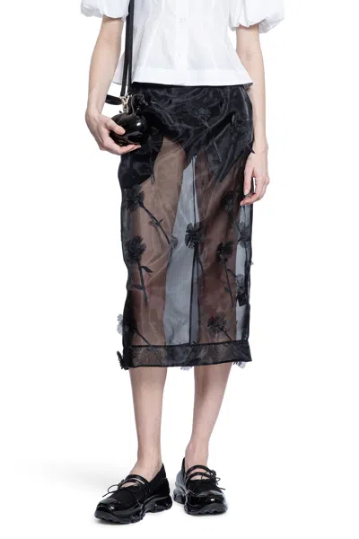 Simone Rocha Woman Black Skirts