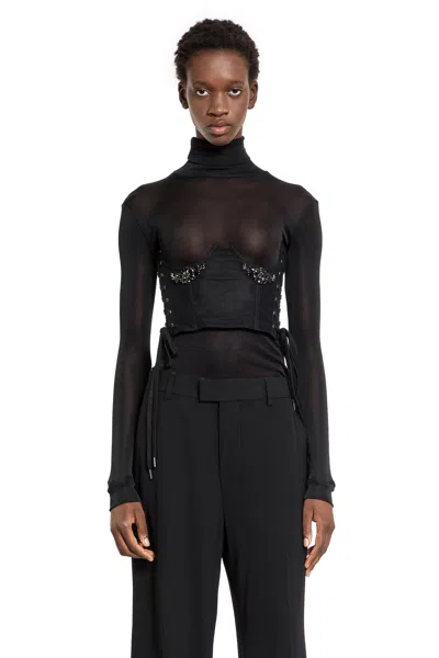 SIMONE ROCHA WOMAN BLACK TOPS