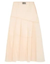 Simone Rocha Woman Maxi Skirt Beige Size 8 Polyamide In Neutral