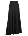 Simone Rocha Woman Maxi Skirt Black Size 8 Virgin Wool In Black