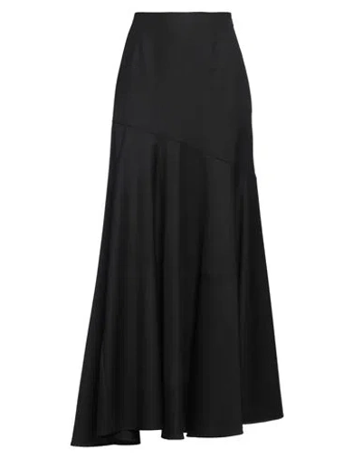 Simone Rocha Woman Maxi Skirt Black Size 8 Virgin Wool
