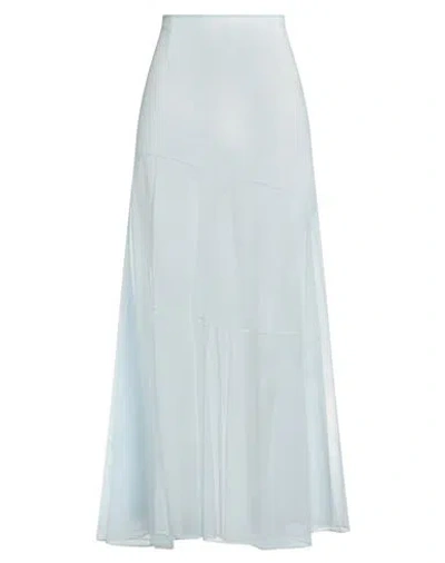 Simone Rocha Woman Maxi Skirt Sky Blue Size 4 Polyamide