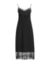 Simone Rocha Woman Midi Dress Black Size 6 Acetate, Silk, Polyamide In Black