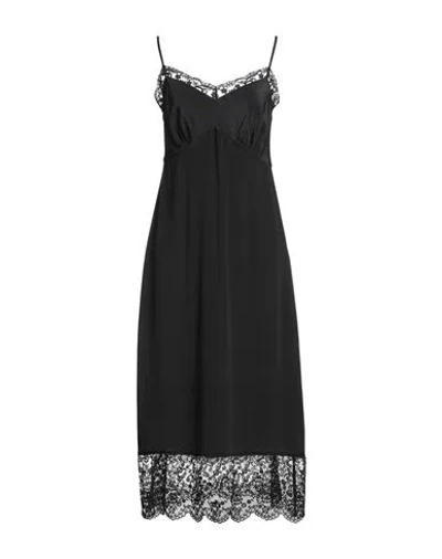 Simone Rocha Woman Midi Dress Black Size 6 Acetate, Silk, Polyamide