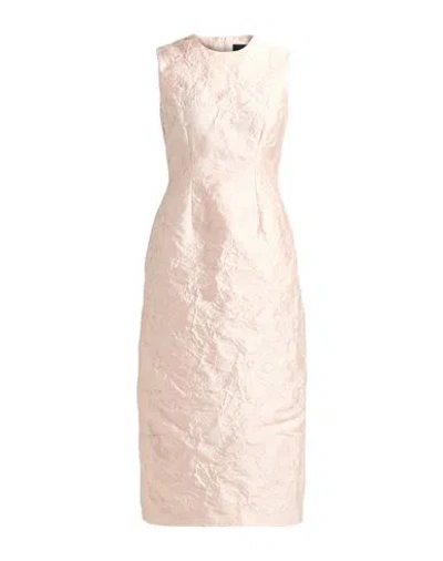 Simone Rocha Woman Midi Dress Blush Size 8 Polyester, Acrylic In Pink