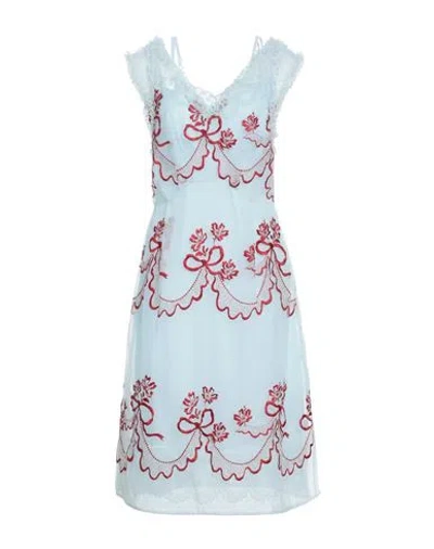 Simone Rocha Woman Midi Dress Light Green Size 6 Polyamide