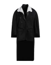Simone Rocha Woman Overcoat & Trench Coat Black Size 6 Polyester, Virgin Wool, Cotton