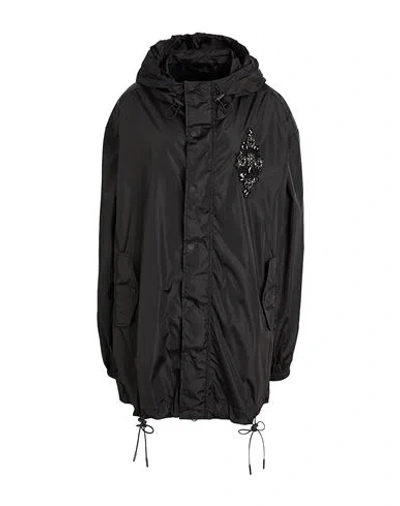 Simone Rocha Woman Overcoat & Trench Coat Black Size L Polyamide