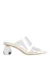 Simone Rocha Woman Sandals Transparent Size 6 Textile Fibers