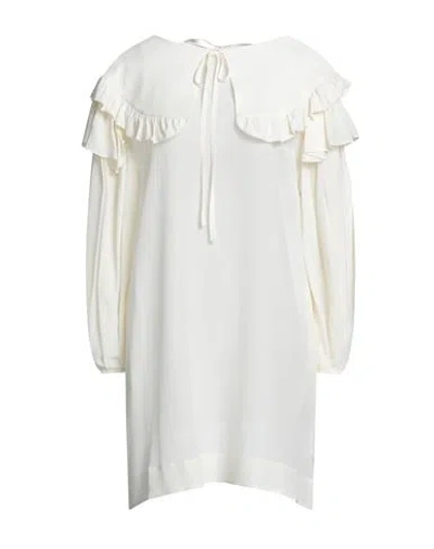 Simone Rocha Woman Short Dress Ivory Size 10 Silk, Polyamide, Polyester In White