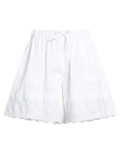 Simone Rocha Woman Shorts & Bermuda Shorts White Size 6 Cotton