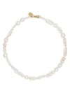 Simone Rocha Baroque Pearl Tied Pattern Necklace Accessories In White