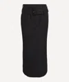 Simone Rocha Women's Black Multi Belt Loop Kick Back Skirt In Black