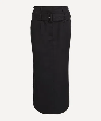 Simone Rocha Women's Black Multi Belt Loop Kick Back Skirt