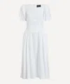 Simone Rocha Womens White Tutu Puffed-sleeves Cotton-poplin Detail Dress In White