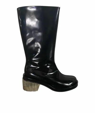 Simone Rocha Women's Clear Heel Rain Boots In Black