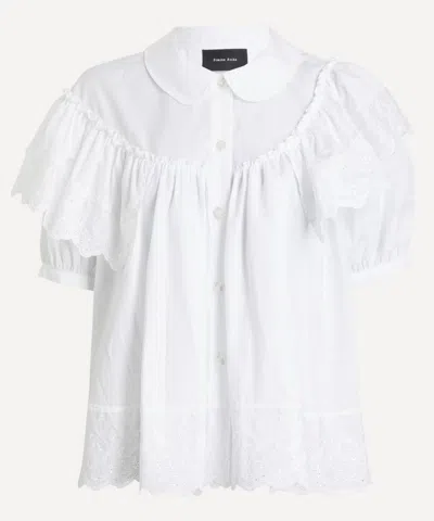 Simone Rocha Ruffled Shirt In White