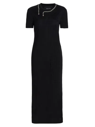 Simone Rocha Women's Embellished Necklace Midi-dress