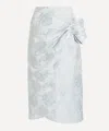 Simone Rocha Women's Gathered Flower Sash Skirt In Blue