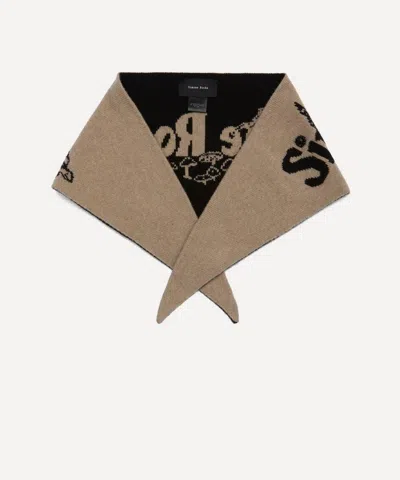 Simone Rocha Women's Graphic Logo Knit Neckerchief