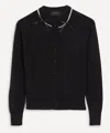 Simone Rocha Pearl-chain Cardigan In Black