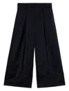 Simone Rocha Women's Sculpted Cropped Wide Leg Trousers In Black