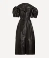 Simone Rocha Women's Sculpted Petal Sleeve Biker Dress In Black