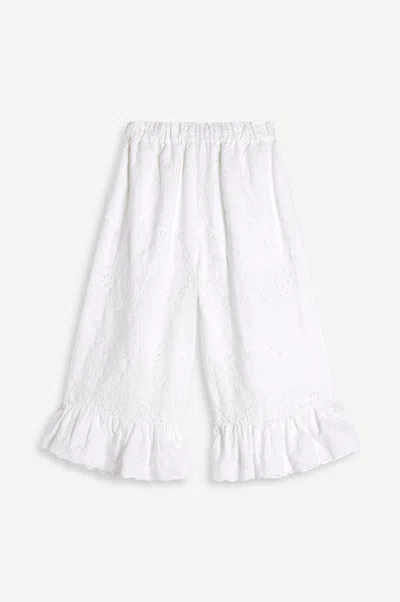Simone Rocha Women W/ Trim Drawstring Long Bloomer Trousers In White/white