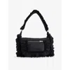 Simone Rocha Pillowcase Broderie Anglaise-trimmed Shell Shoulder Bag In Black
