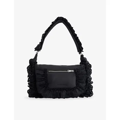 Simone Rocha Womens Black Pillowcase Nylon Shoulder Bag