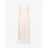 Simone Rocha Womens Blush Lace Floral Woven Midi Dress In Pink
