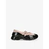 Simone Rocha Womens  Tracker Mesh Ballerina Trainers In Blush