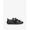 Simone Rocha Womens Dark Brown Ballerina Grip Leather Low-top Trainers Eur 38/5 Uk In Brown