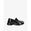 Simone Rocha Tracker Loafer Fringed Leather Sneakers In Black